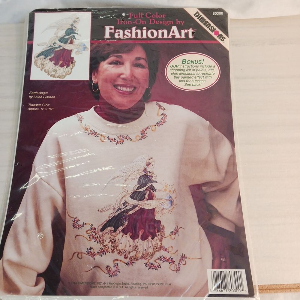 Dimensions Earth Angel Iron On Fashion Art NOS